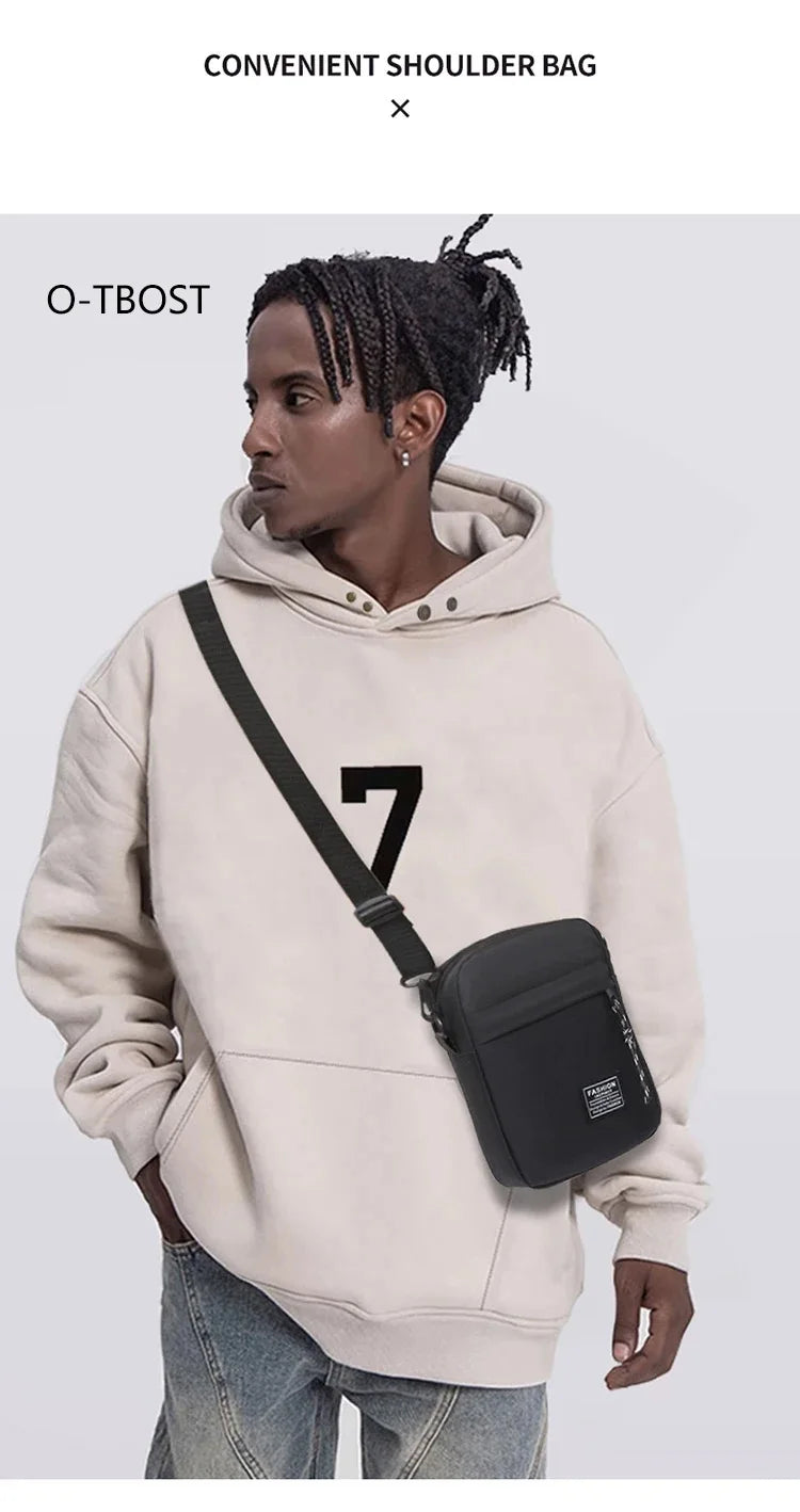 Bolsa De Ombro, Oxford Para Homens