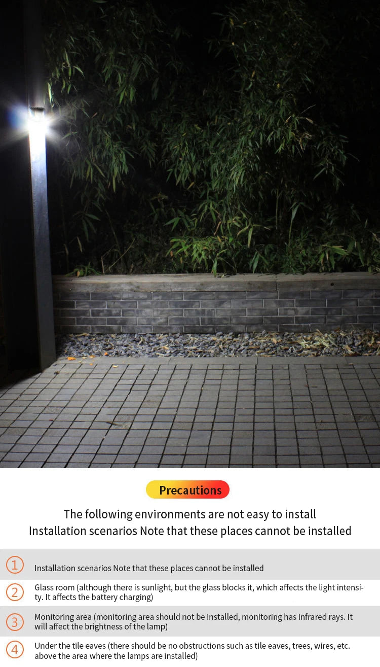 Brilho Solar Motion: Lâmpada de Parede LED Inteligente com sensor de movimento