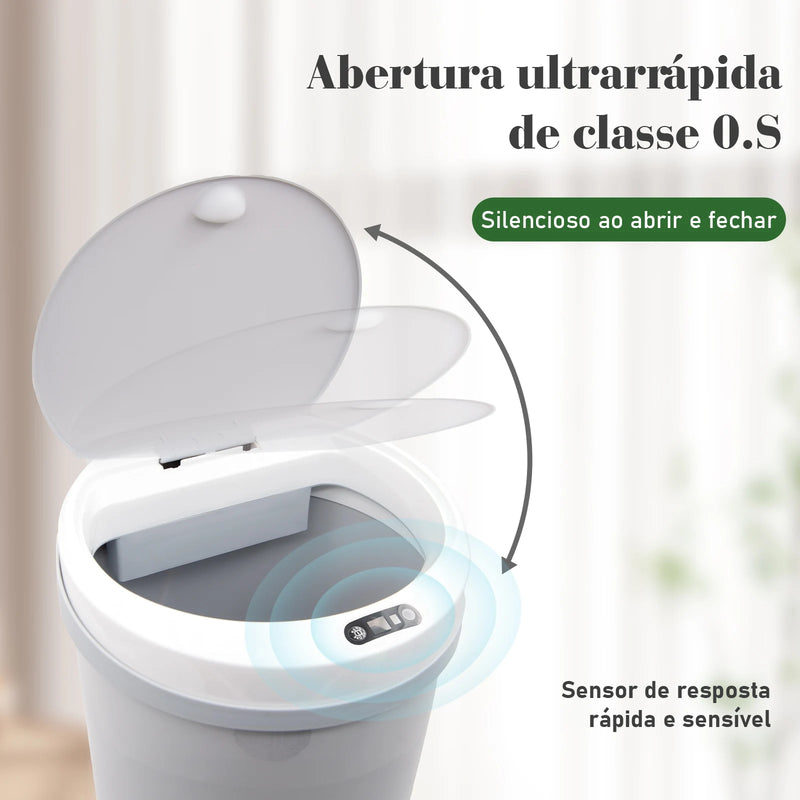 Lixeira com sensor automático, lixeira automática