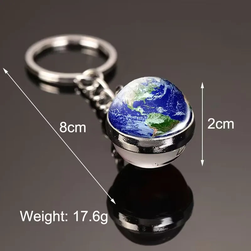 Chaveiro de planeta do sistema solar que brilha no escuro