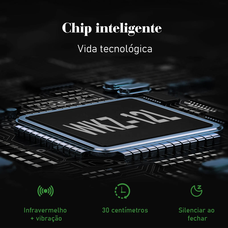 Lixeira com sensor automático, lixeira automática
