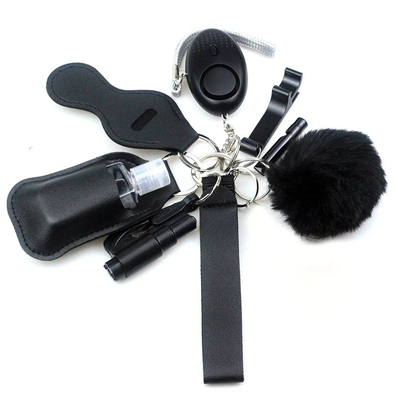 Conjunto de chaveiros de autodefesa para mulheres e crianças