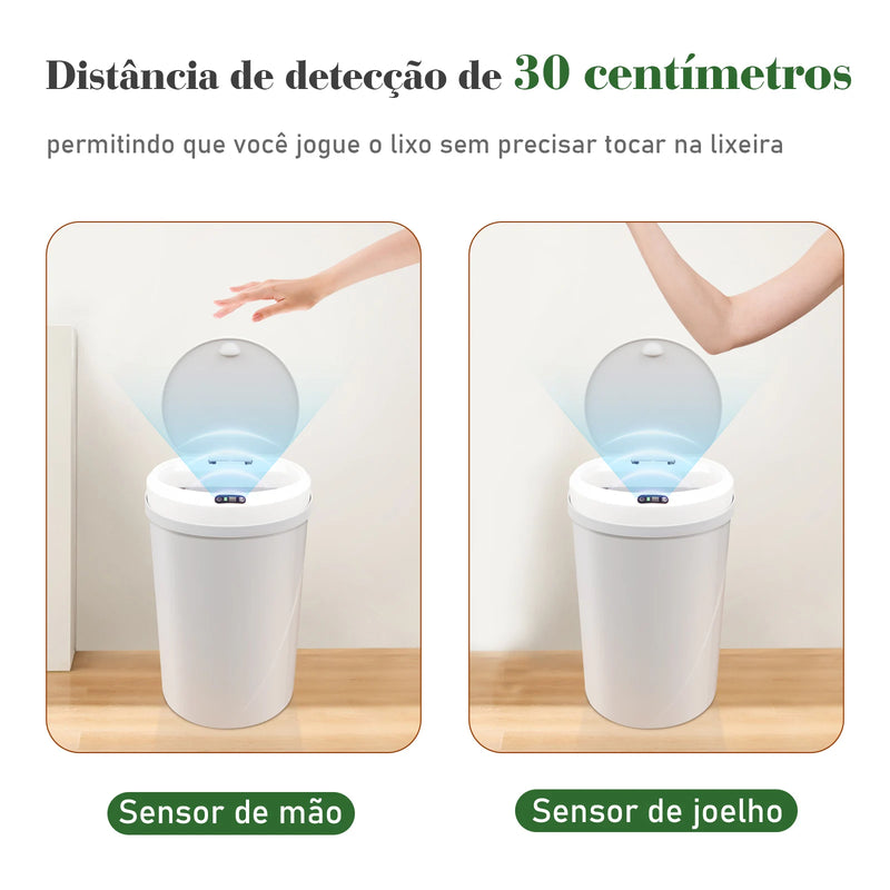 Lixeira com sensor automático, lixeira automática
