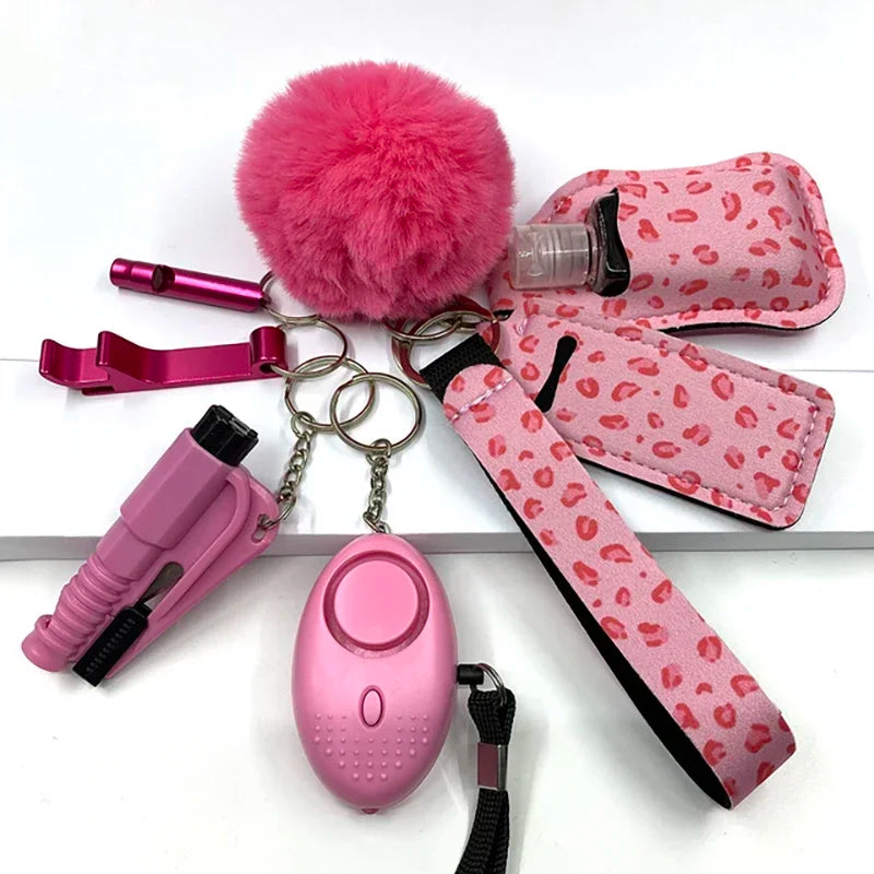 Conjunto de chaveiros de autodefesa para mulheres e crianças