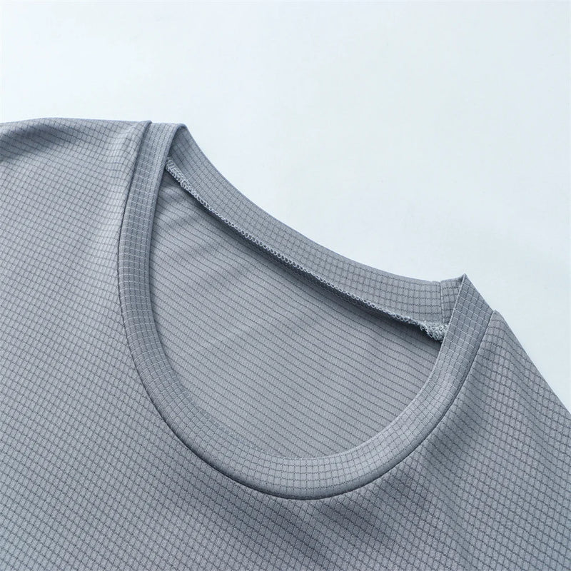 Camiseta esportiva masculina, secagem rápida fitness