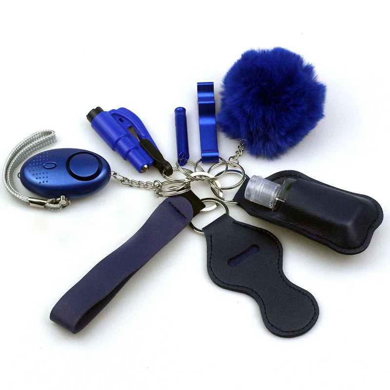 Conjunto de chaveiros de autodefesa para mulheres e crianças
