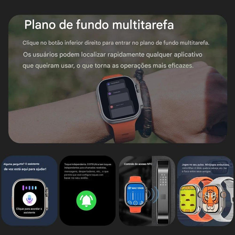 Smart Watch 9 ultra Pro MAX Gen 2 49mm Tela Amoled